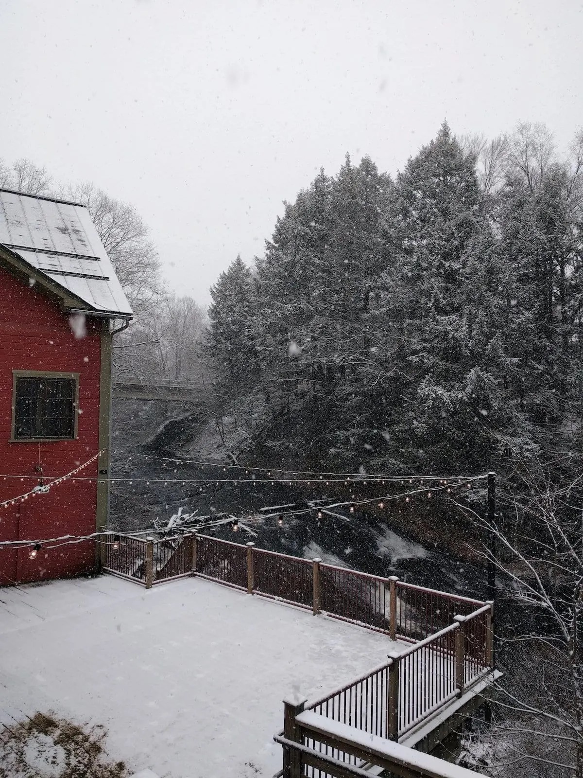 Montague Bookmill in winter