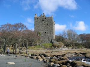 Duart Castle, the ancestral home of Clan MacLean, on the Isle of Mull