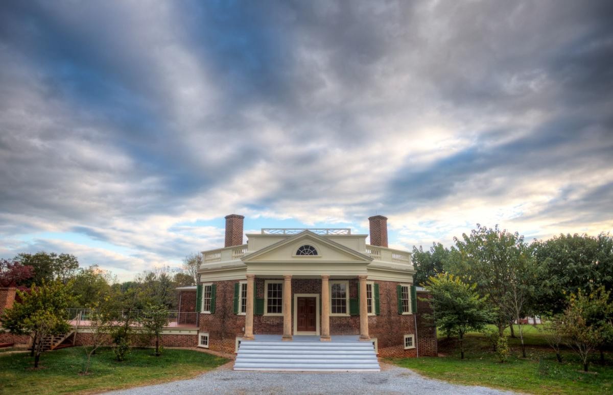 Poplar Forest historic house in Lynchburg, Virginia.