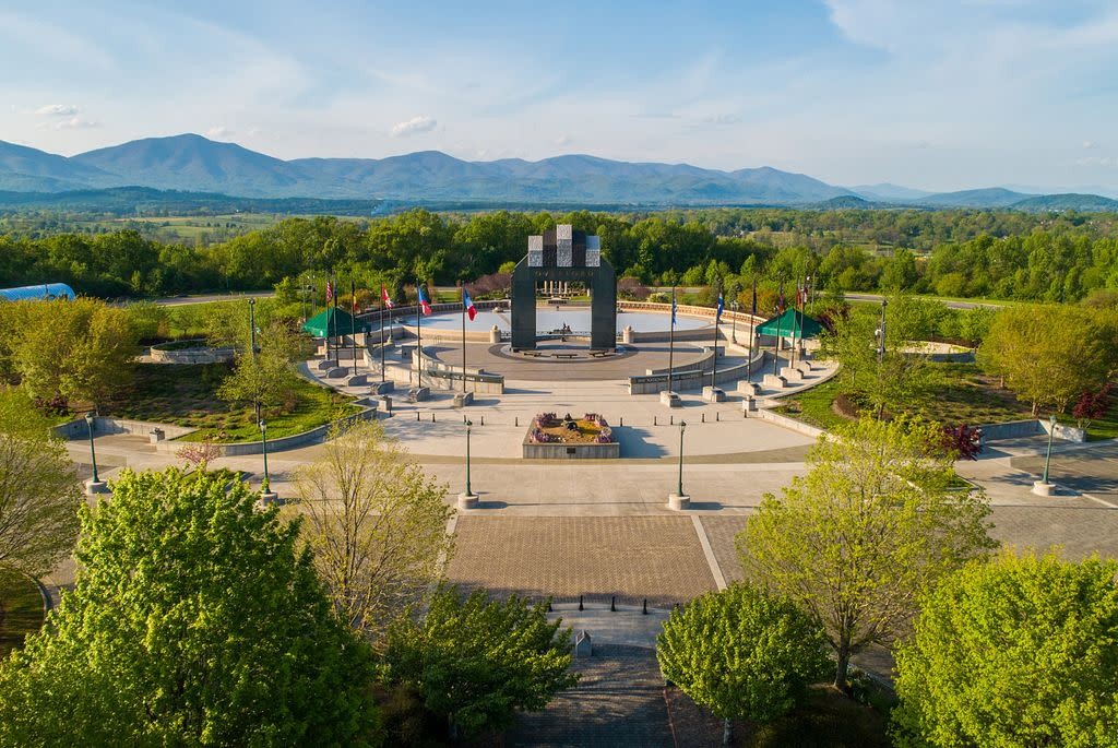 Aerial view of Lynchburg Community Market in Lynchburg, Virginia.