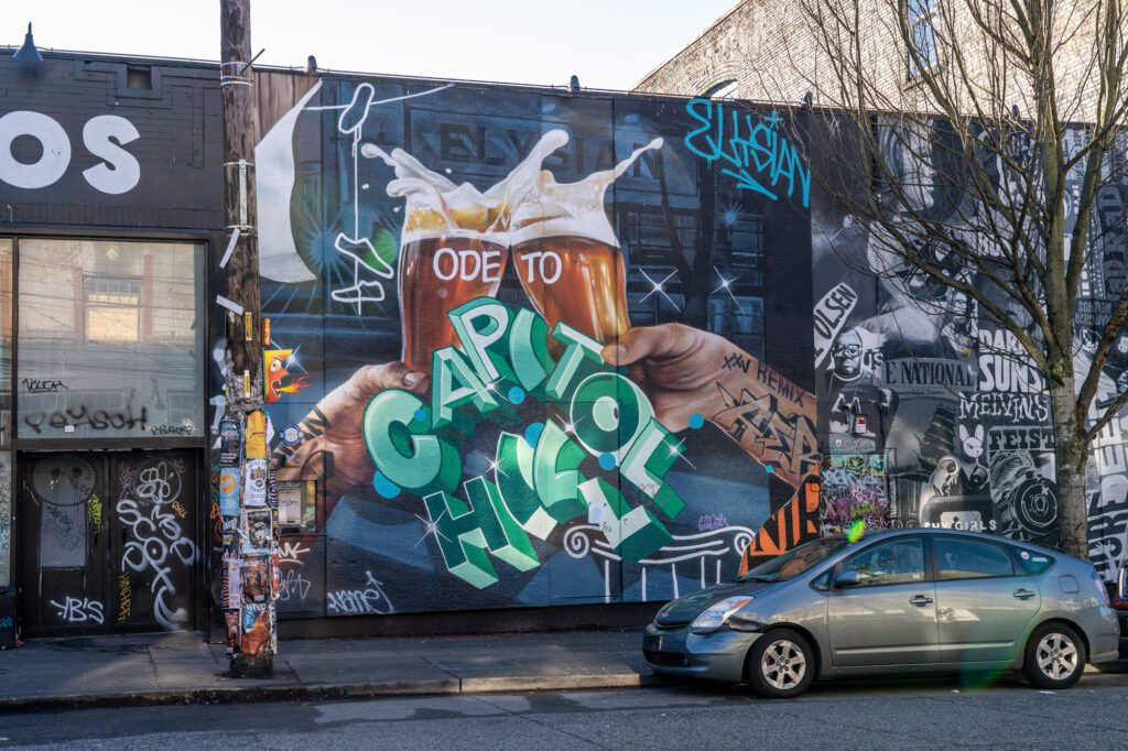 Murals in Capitol Hill in Seattle