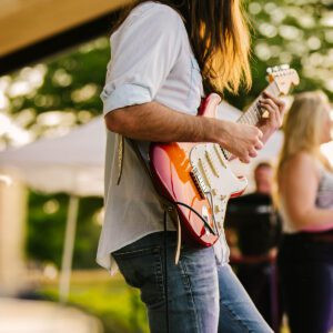 Trailblazer Park Music in the Park Concert Series showing crowd enjoying live music