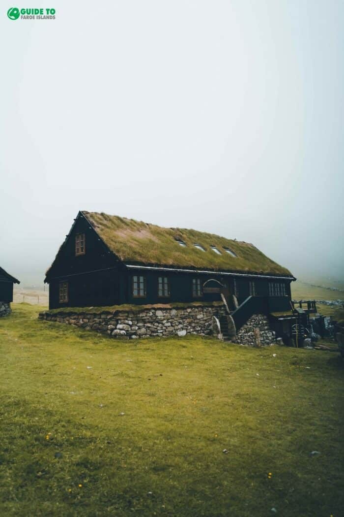 Sod-roof building