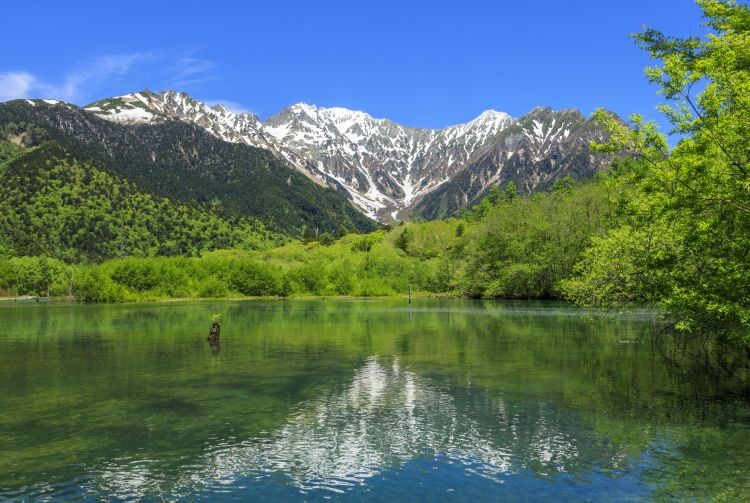 Scenic view of Kamikochi, accessible starting from April 27