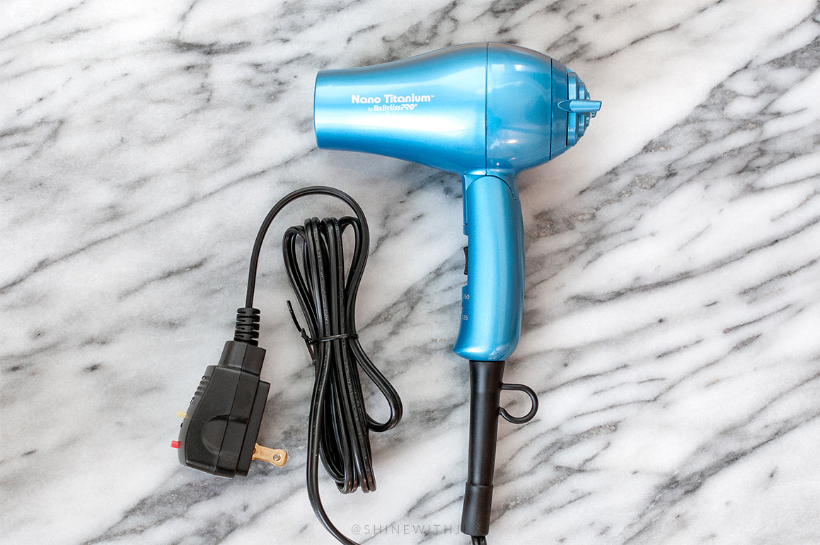 BabylissPRO Nano Titanium Travel Hair Dryer