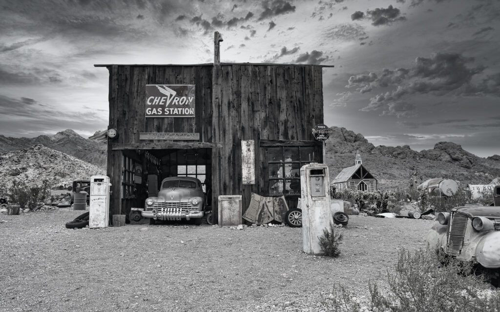 Nelson Nevada Gas Station BW 1024x640