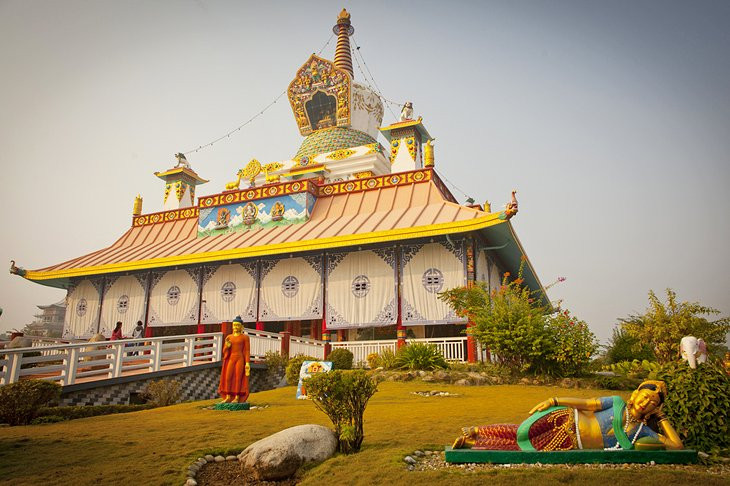 Temples in Lumbini: Visit the birthplace of Buddha and experience tranquility in this sacred pilgrimage town