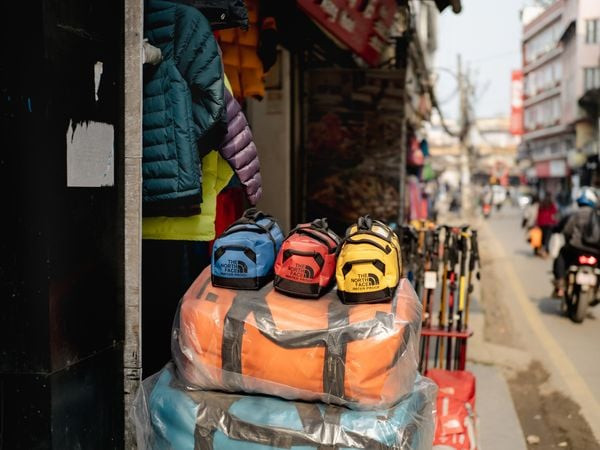 Thamel. The markets of Kathmandu are well-stocked for hikers. Photo: Sarah Hewitt
