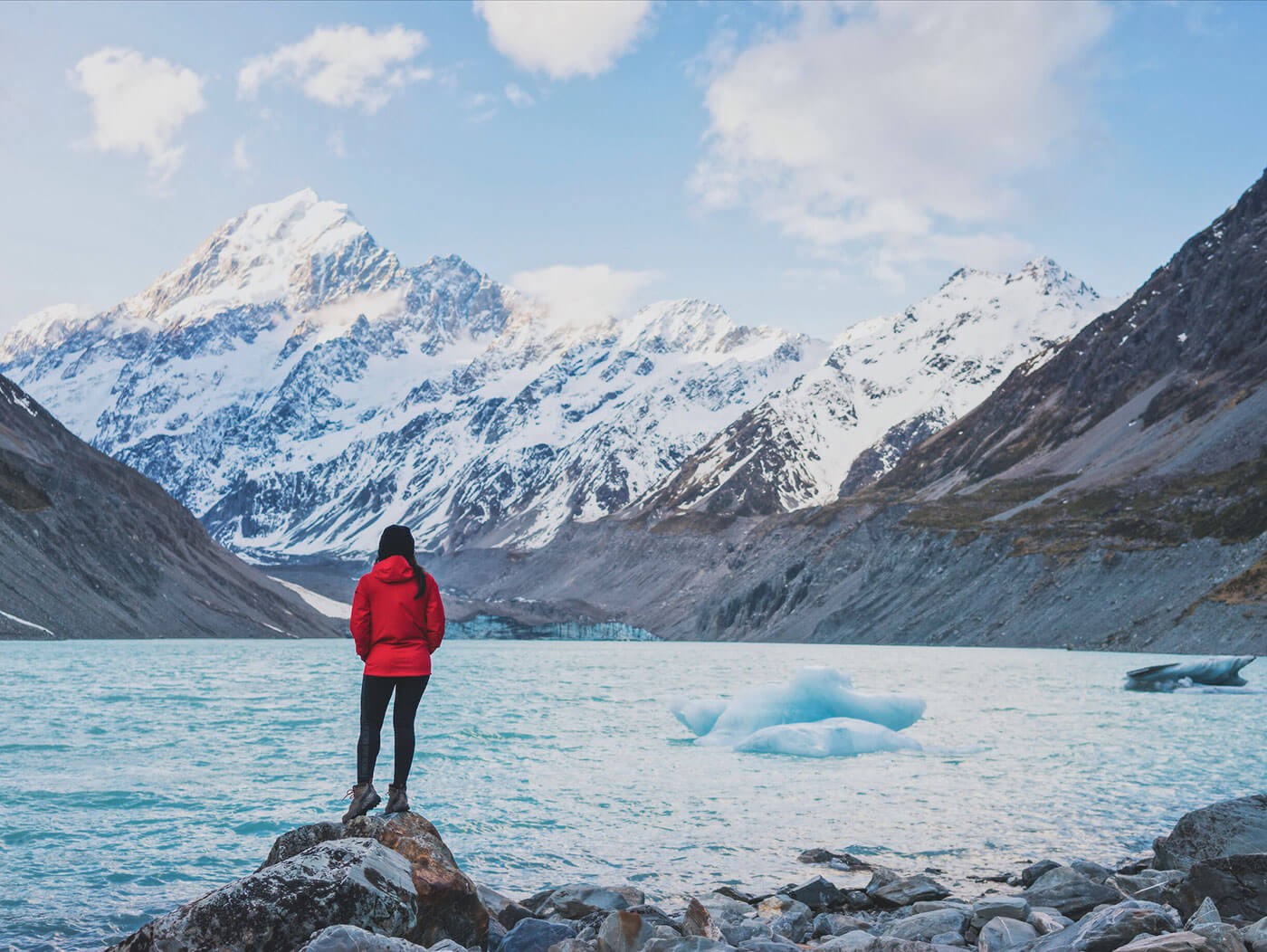 First Suspension Bridge at Hooker Valley