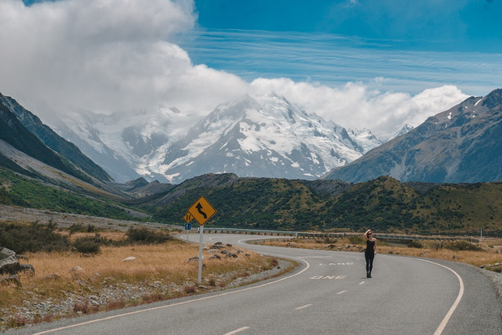 Scenic landscape of New Zealand's South Island