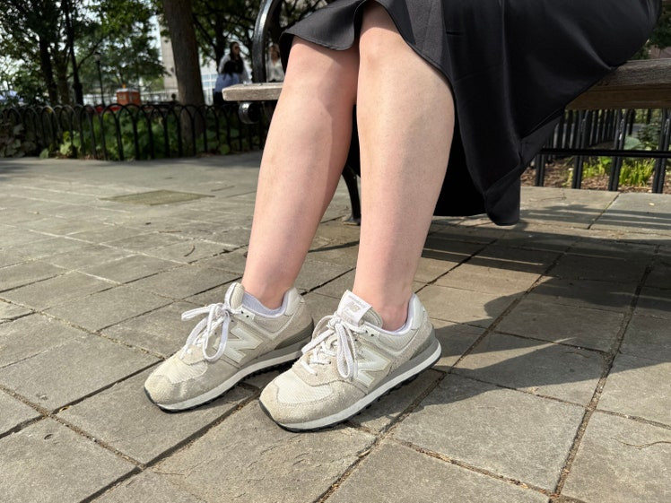 New Balance sneakers for city walks and airport runs