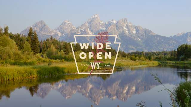 Grand Teton National Park in the northwest of the state of Wyoming: A scenic vista