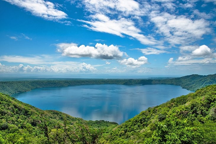 Serene Apoyo Lagoon Natural Reserve, a volcanic crater lake perfect for relaxation and water sports