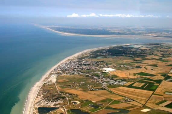 Baie de Somme vue du ciel
