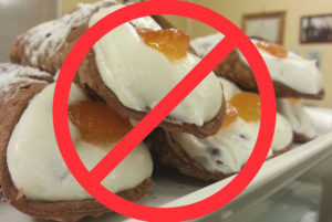 Sicilian cannoli, traditionally not eaten in summer