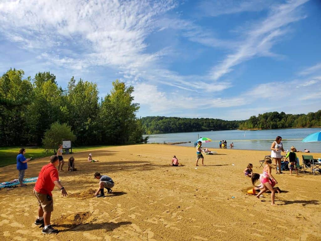 Tranquil Nolin Lake Surrounded by Greenery