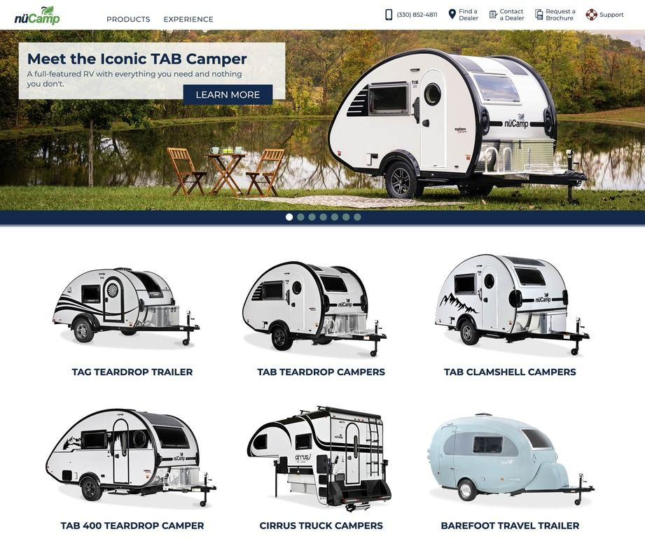 nuCamp Trailers are known for lightweight durability