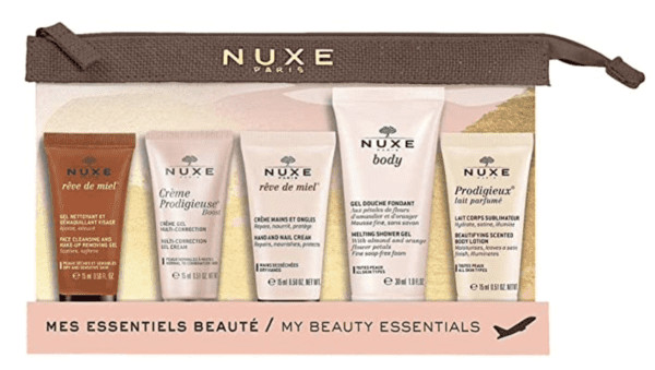 nuxe travel toiletry kit for skincare essentials