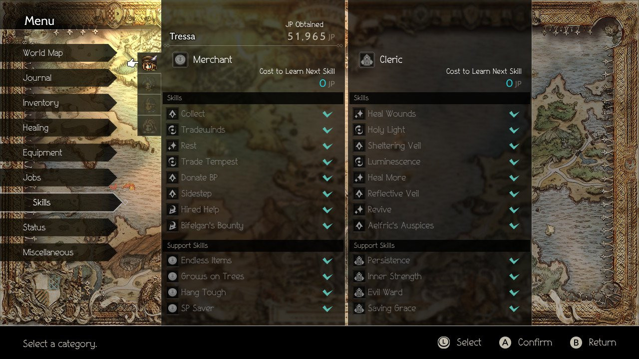 Customizing characters with the job system