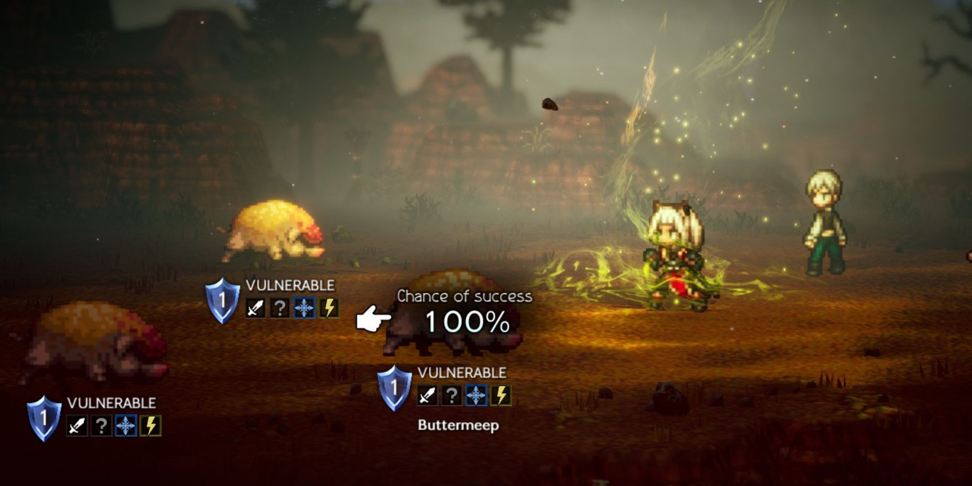 Octopath Traveler 2 - Capturing a Buttermeep