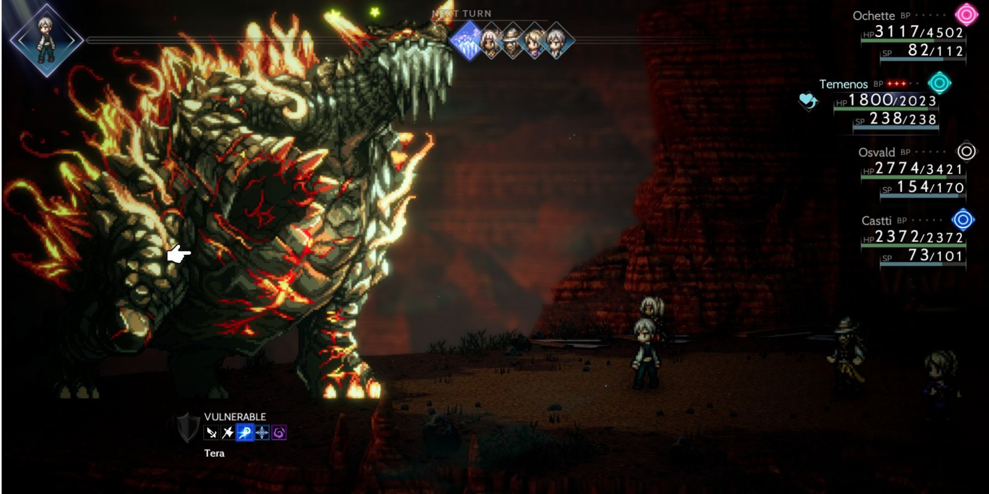 Octopath Traveler 2 - The boss battle against Tera