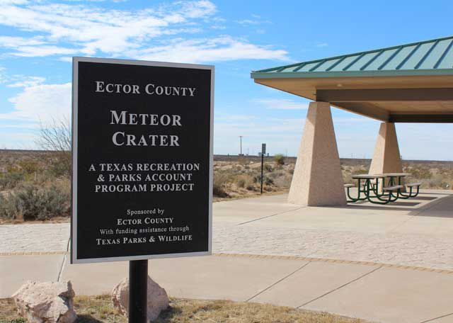 Odessa Meteor Crater showcasing the crater's vast landscape