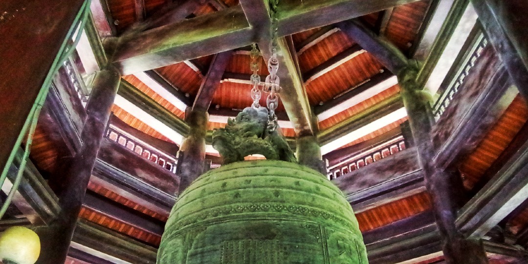 Inside the Bell Tower at Bai Dinh Pagoda