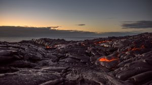 Volcanic activity on Puna Island, Ecuador, showcasing the geological wonders tourists can witness