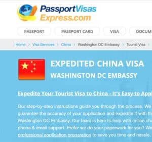 China Visa Application