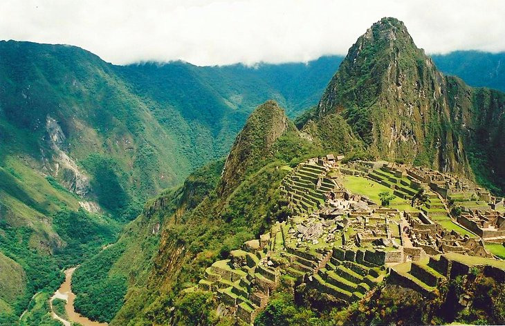 Machu Picchu - Inca City nestled in the Andes Mountains