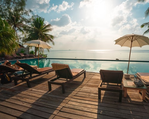 Eco-friendly resort promoting sustainable tourism, demonstrating environmental responsibility in the industry