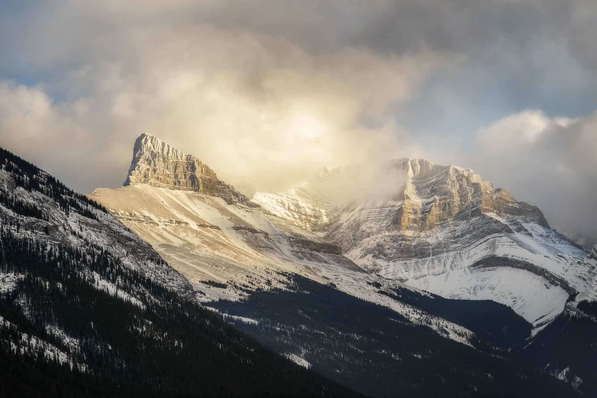 The Windtower, one of the most distinguishable peaks in the Kananaskis Range