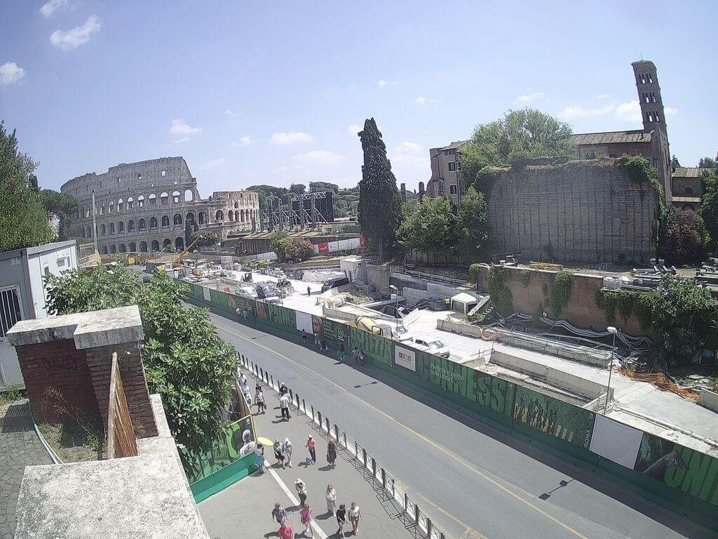 Colosseum construction