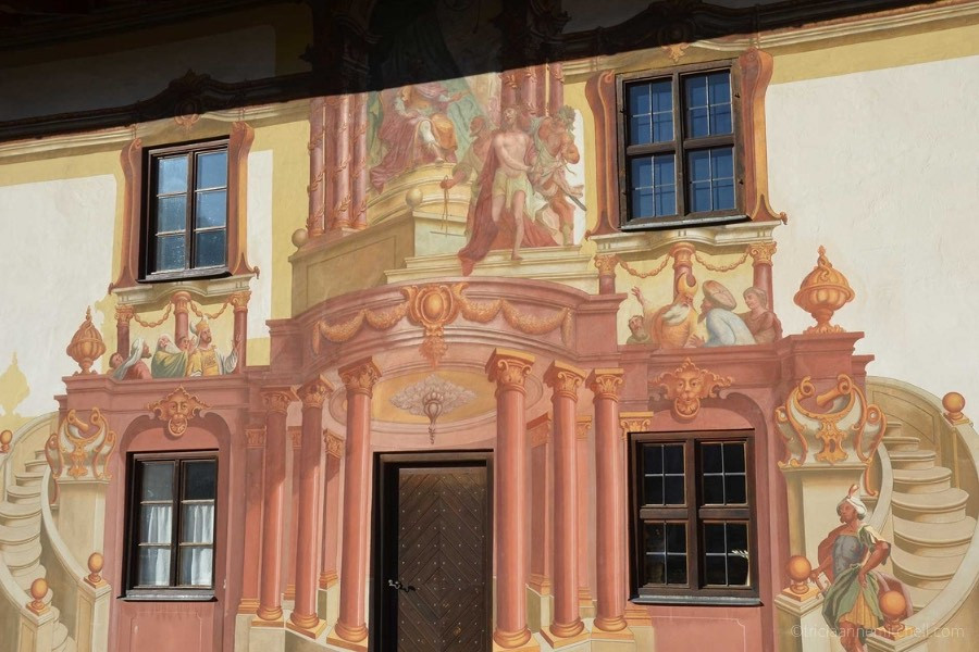 One wall of Oberammergau