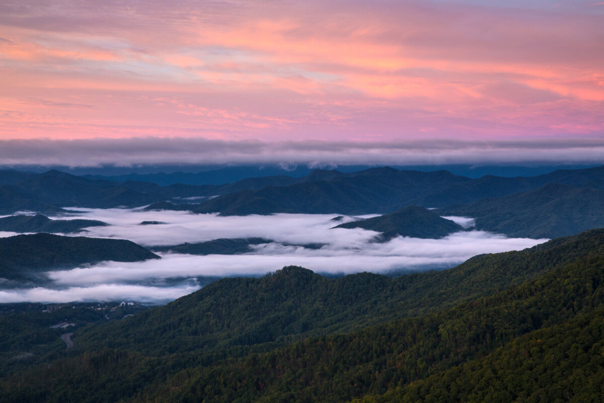 Pinnacle Park Trail Overlook in Sylva NC