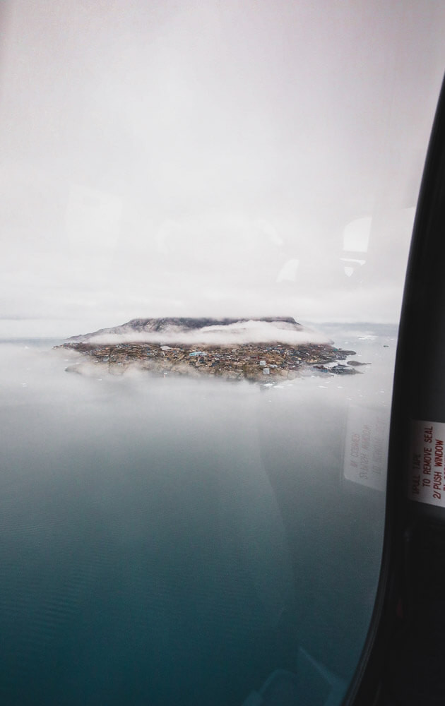 Another view from a helicopter during Greenland travel