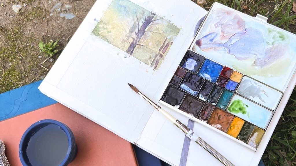Scenic view of Ha Long Bay, a popular destination for travel watercolor artists