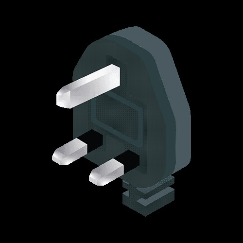 Plug type G used in the United Kingdom