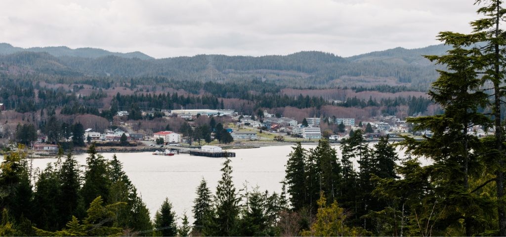 Scenic view of Port Hardy, North Vancouver, showcasing its natural beauty and harbor