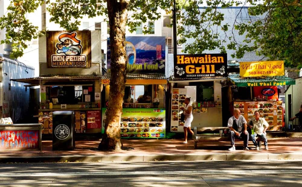 Exploring the food cart pods in Portland, Oregon, a culinary adventure with SIXT.VN's flexible city tours