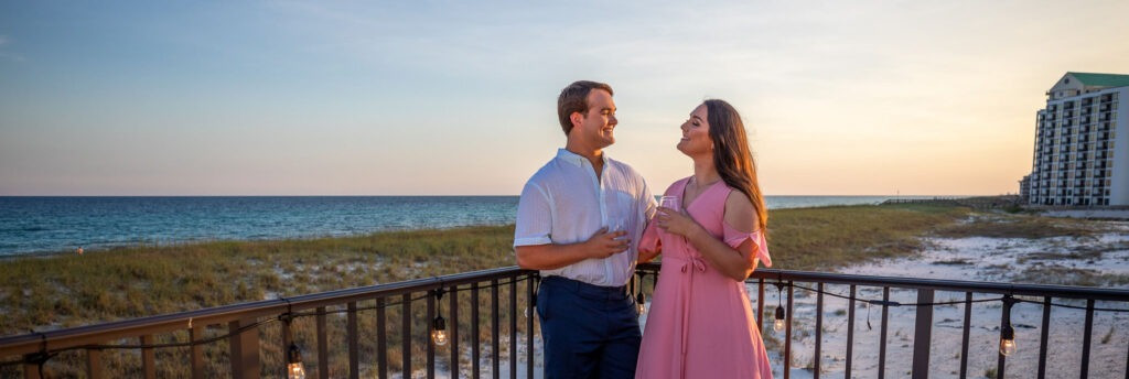 Wedding setup at a unique wedding venue near Navarre Beach, Florida, showcasing event options