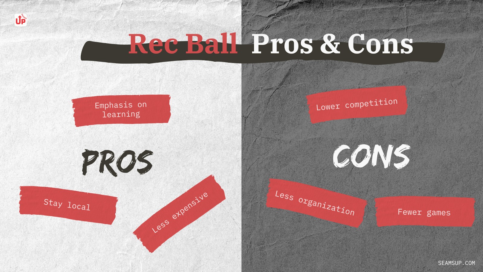 Pros Cons Rec Softball B P045