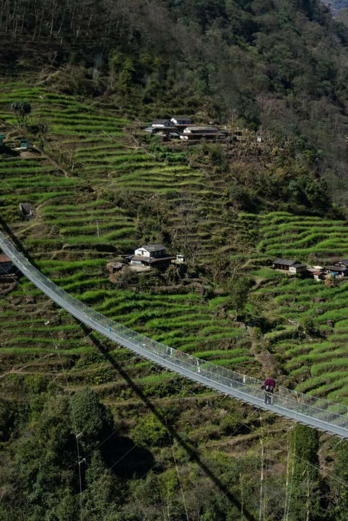 Picturesque terraces of farmland, showcasing sustainable agricultural practices in tourism destinations