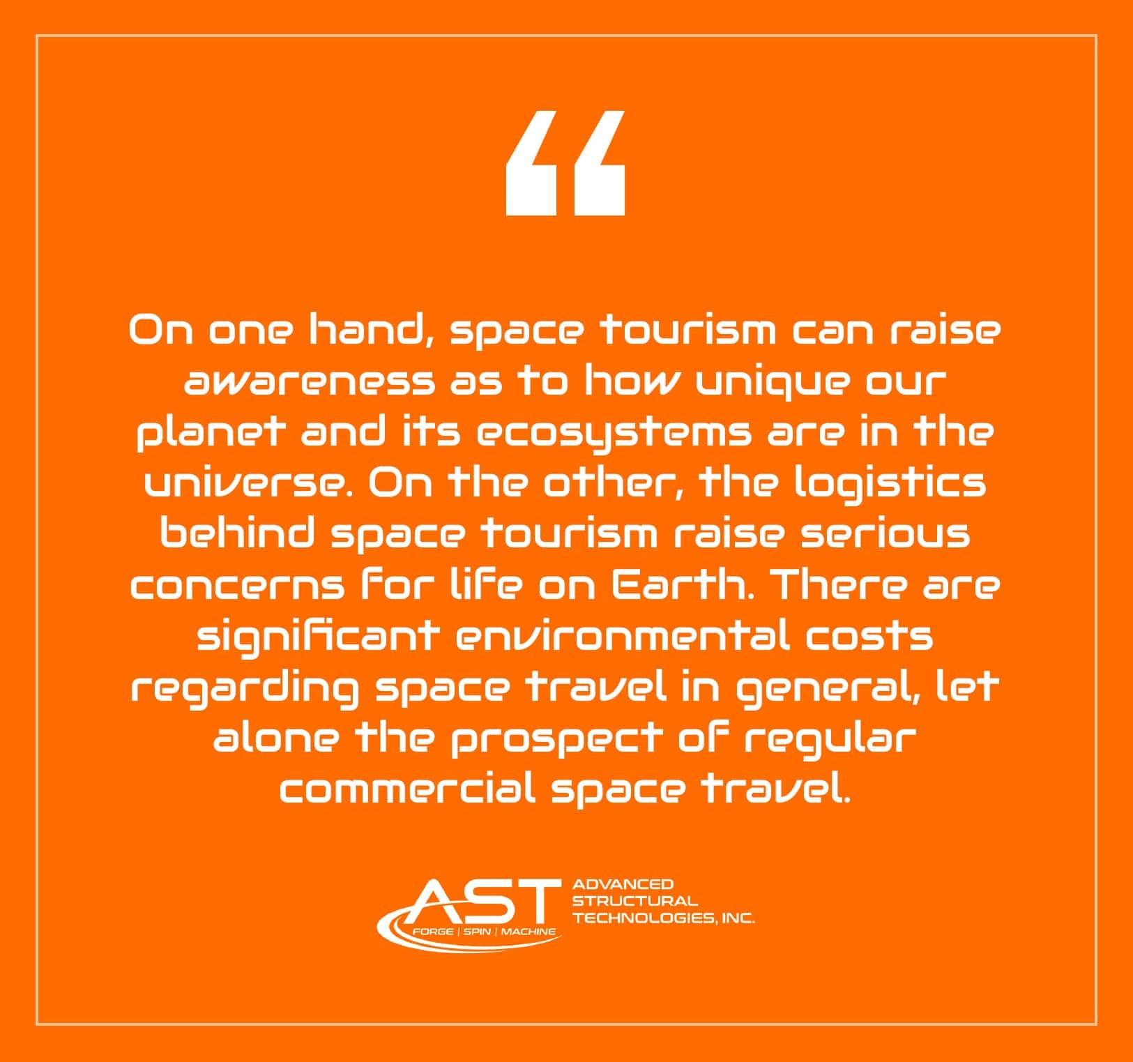 Space tourism's environmental impact is a growing concern
