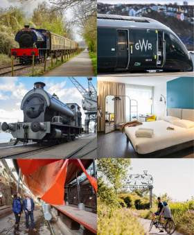 Traditional steam train at Avon Valley Railway near Bristol