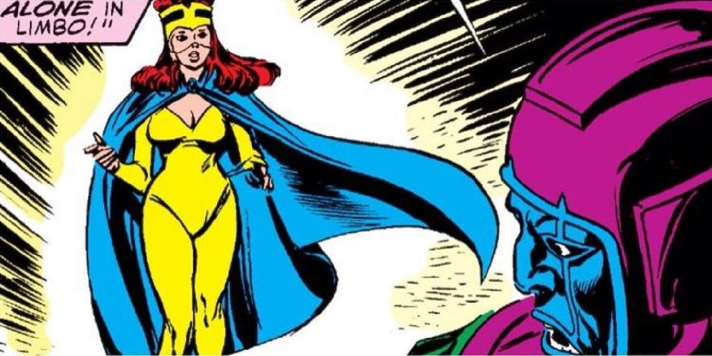 Ravonna Renslayer encounters Kang The Conqueror in Marvel Comics