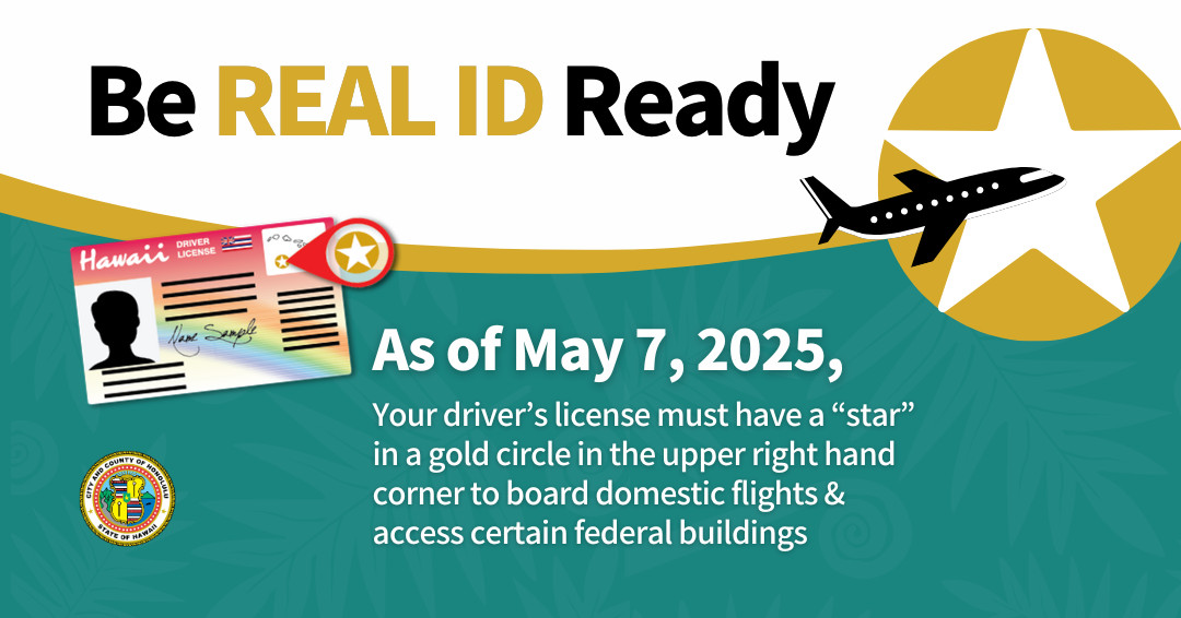 State of Hawaii driver's license and state ID