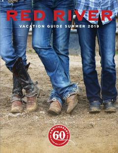Image of the Red River Travel Planner cover, depicting Northern New Mexico's refreshing summer days and winter powder adventures.