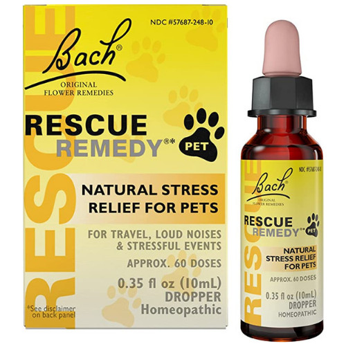 rescue remedy for pets with alt text Rescue Remedy for calming pet travel anxiety
