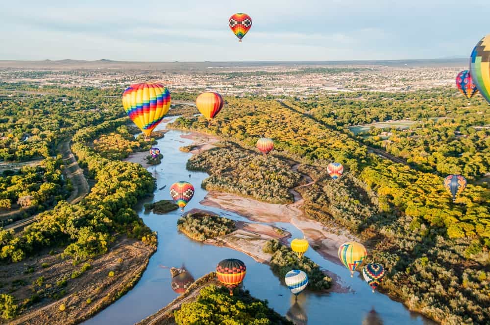Rio Grande River New Mexico - A view of the Rio Grande River in New Mexico